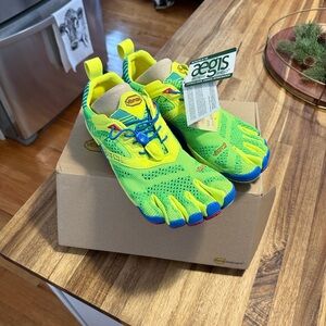 Vibram FiveFingers Neon Yellow & Green with Blue & Red Accents